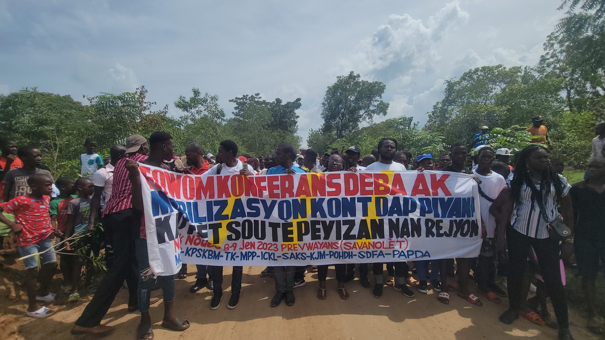 Déclaration de la mobilisation contre les accaparements de terres et l’exploitation minière dans les régions du Nord et du Nord-Est d’Haïti